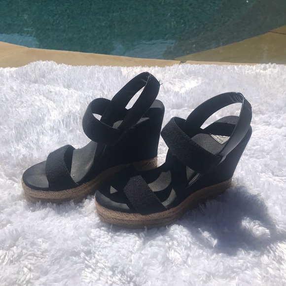 Tory Burch Adonis Black Wedges - Picture 4 of 7